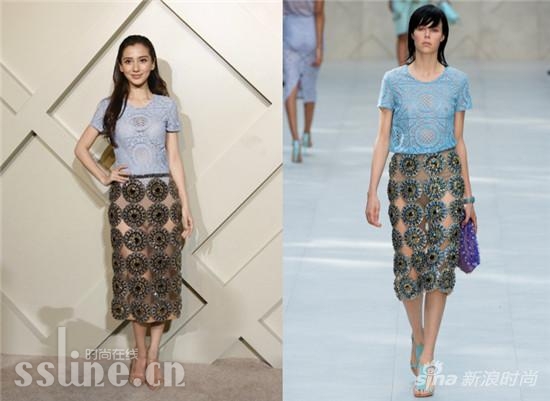angelababy Burberry Prorsum 2014װ